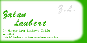 zalan laubert business card